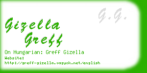 gizella greff business card